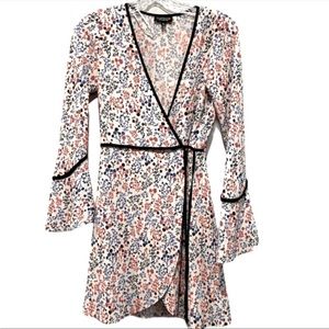 Topshop pleated wrap dress.